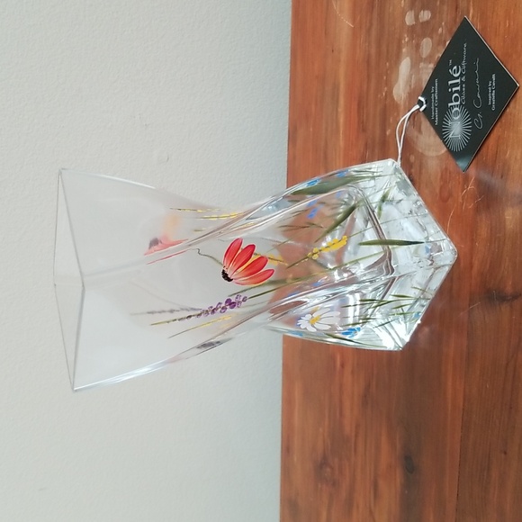 Nobile Other - Nobile Blown and Handpainted Meadow Twist Vase